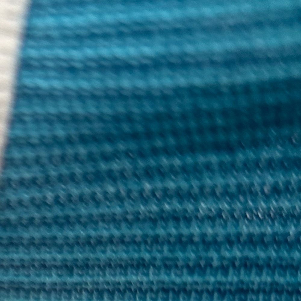 Title Nine Super StripeTurquoise Cowl Neck Sweater Moroccan Tile / grape leaf - Picture 5 of 7